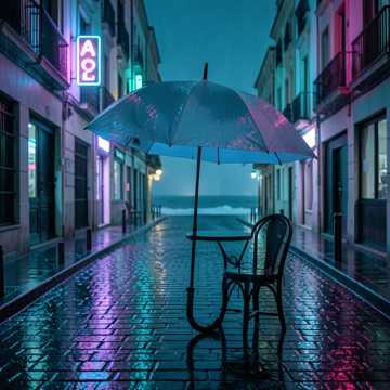 Barcelona Esőben